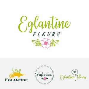 logo laboratoire fleuriste eglantine