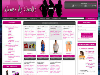 L'univers de Camille, vente de vêtements pour femmes et enfants
