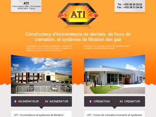 ATI : incinérateurs déchets, de fours de crémation, systèmes de filtration des gaz